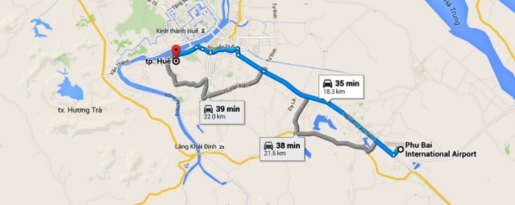 Hue airport to city- Hoi An Private Car