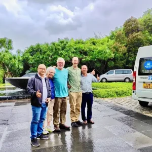 The travelers on the way from Dong Hoi to Ninh Binh