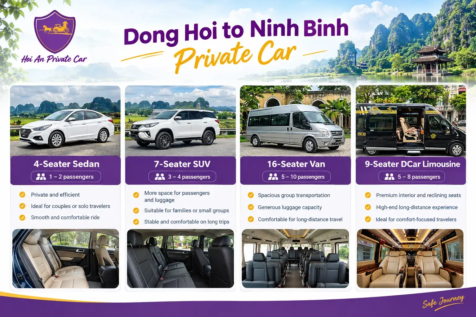 Private vehicle options