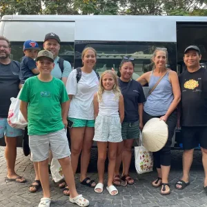 Our private minivan with driver for larger group