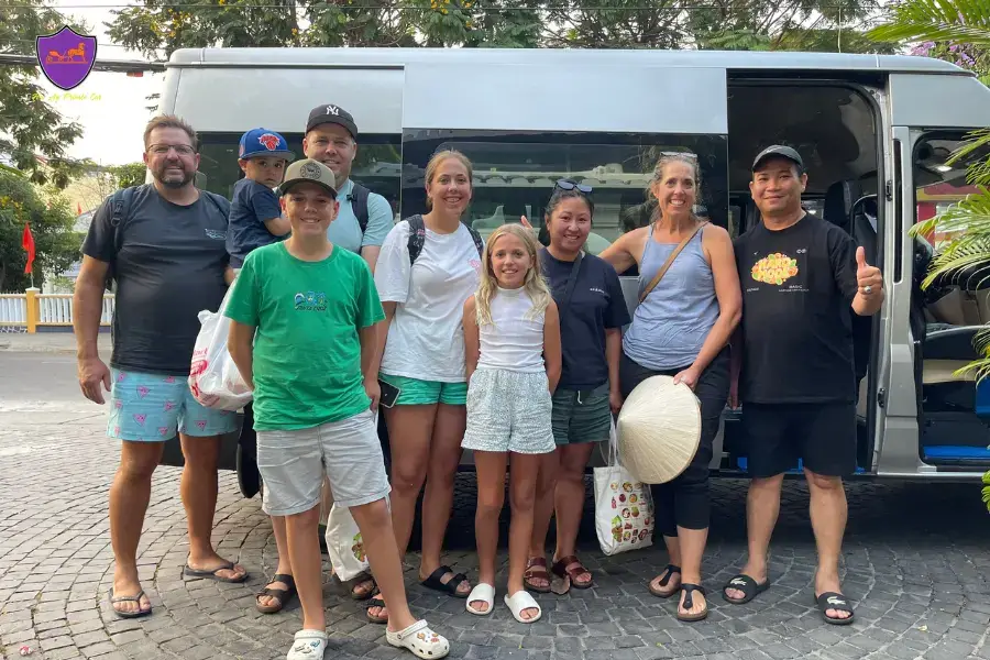 Our private minivan with driver for larger group