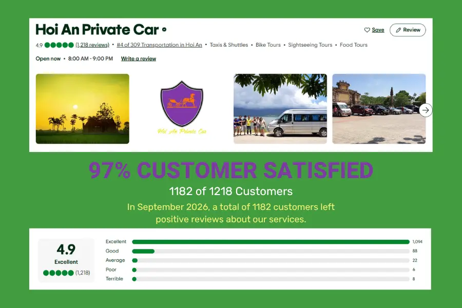 Why trust Hoi An Private Car for your Phong Nha-Hanoi trip?