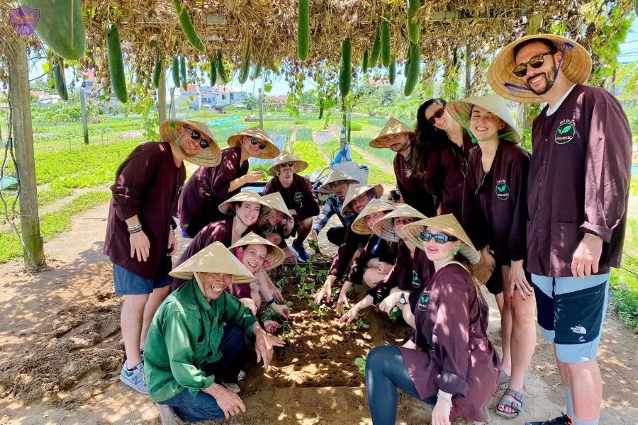 Exploring Tra Que Vegetable Village - Hoi An Private Car